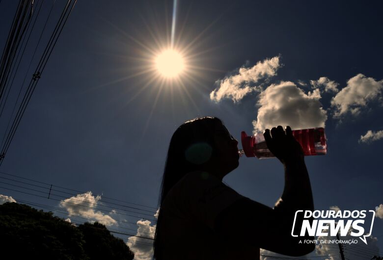 Em meio a ‘bolha de calor’, sensação térmica ultrapassa 44ºC em Dourados