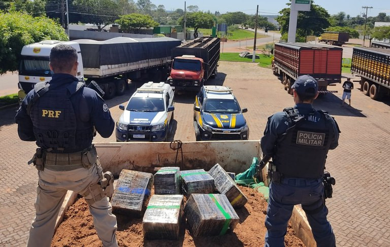 Maior apreensão do ano: PRF e PM apreendem 12 toneladas de maconha em MS