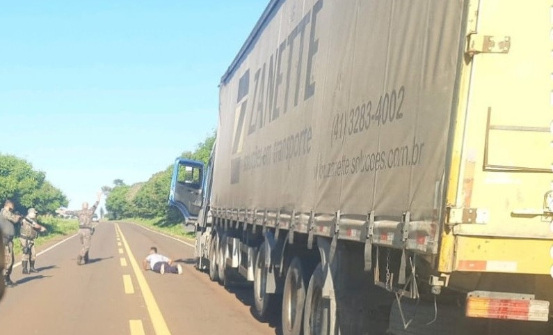 Homem é preso em Naviraí com carreta roubada em São Paulo