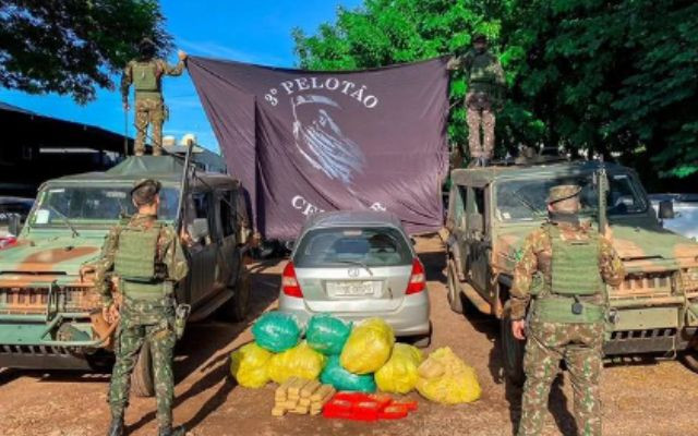 Exército apreende mais de 120 quilos de drogas na fronteira de MS