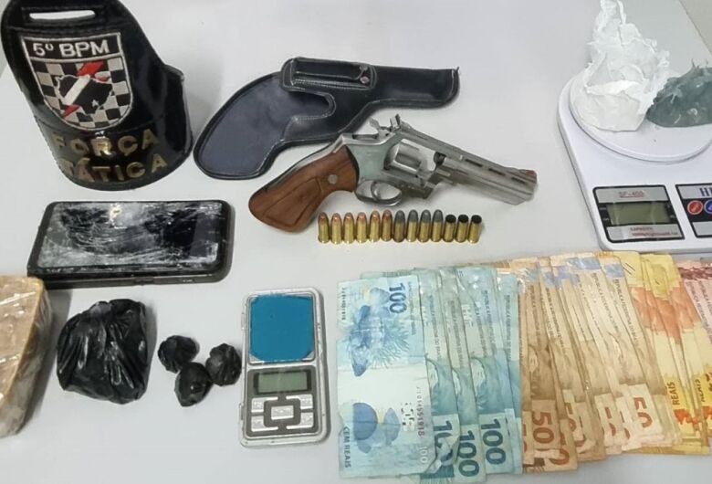 Jovem é preso por tráfico de drogas e posse irregular de arma de fogo