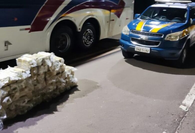 Polícia apreende 210 Kg de cocaína em ônibus durante fiscalização na BR-267