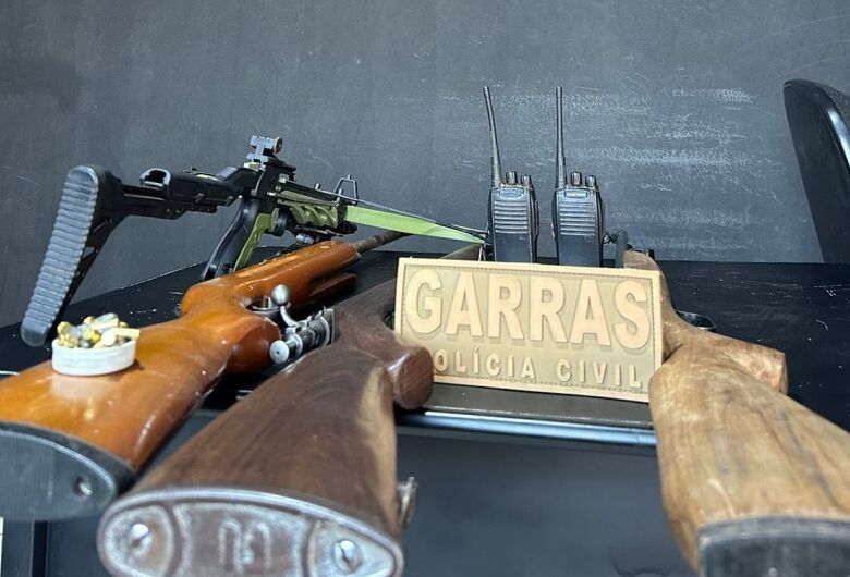 Ação conjunta termina com armas e munições apreendidas