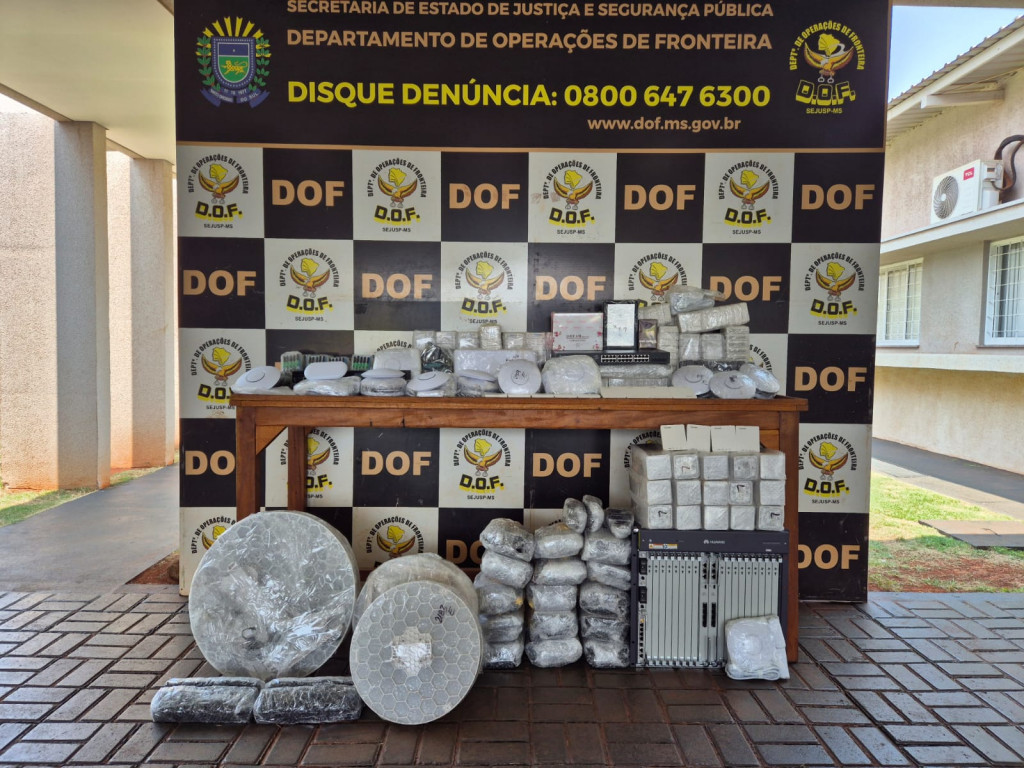 DOF apreende R$ 145 mil em eletrônicos que saíram de Dourados com destino a MG