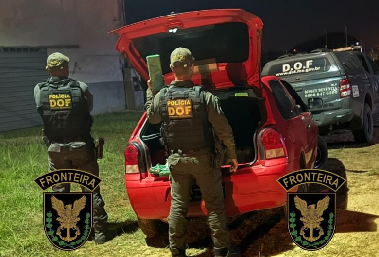 Carro furtado em Curitiba é recuperado em MS com mais de 50 quilos de drogas