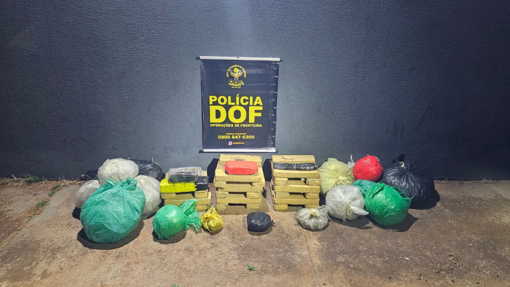 DOF apreende drogas abandonadas em rodovia avaliadas em R$ 200 mil