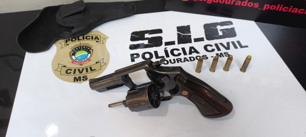 Homem é preso pelo SIG após efetuar tiros contra família em Dourados