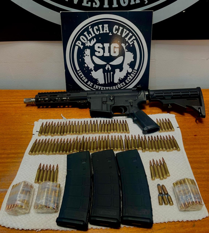 Homem é preso em flagrante pelo SIG com fuzil e 150 munições no Leste de MS