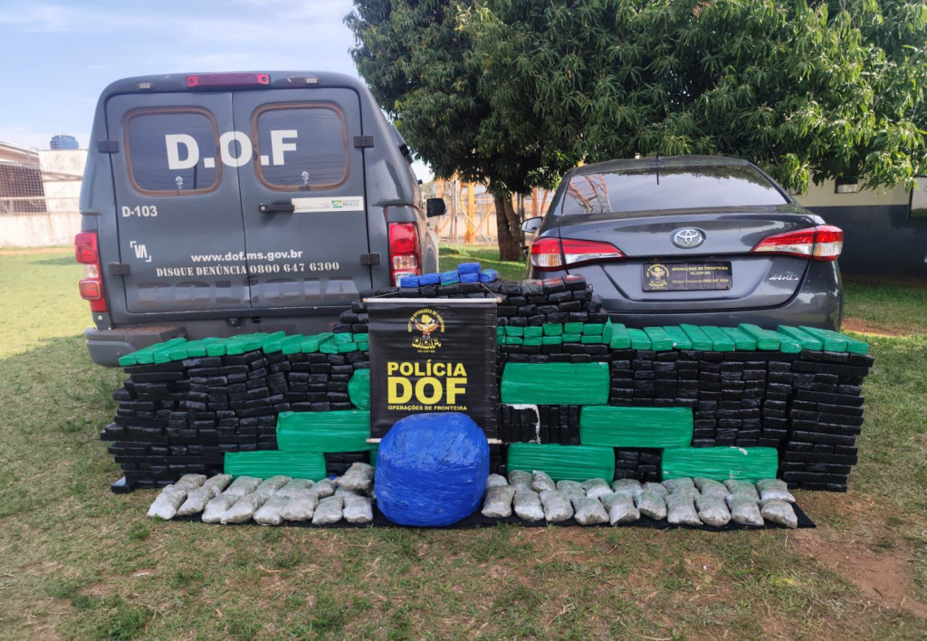 Casal é preso pelo DOF com 450 quilos de drogas que seriam entregues no PR
