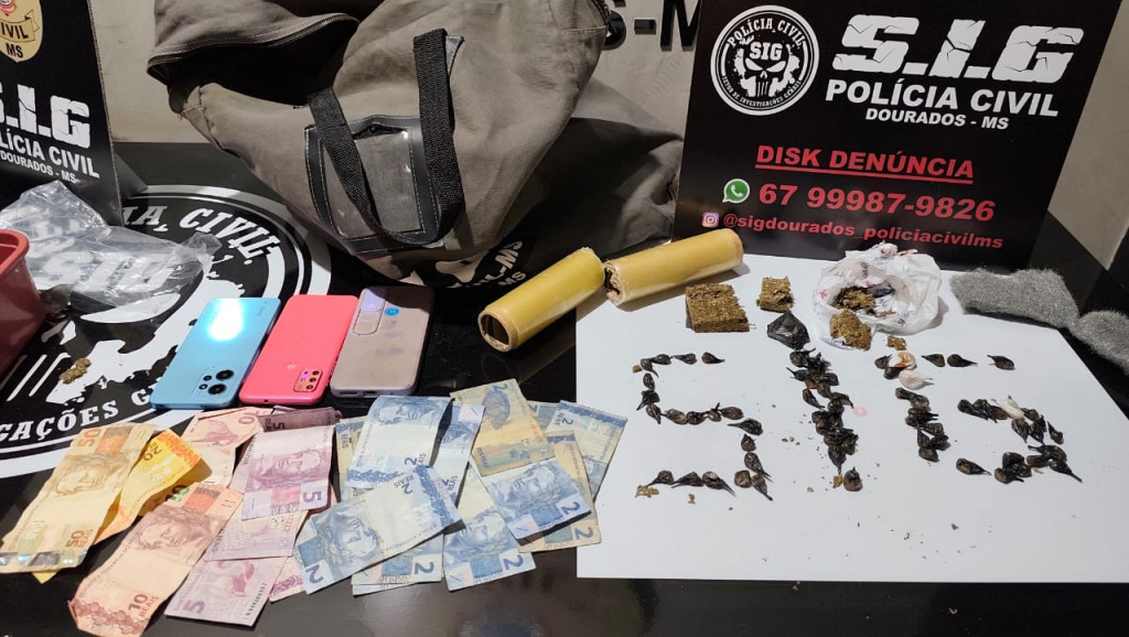 Mãe é presa e filho apreendido pelo SIG em “boca de fumo” no Estrela Toví