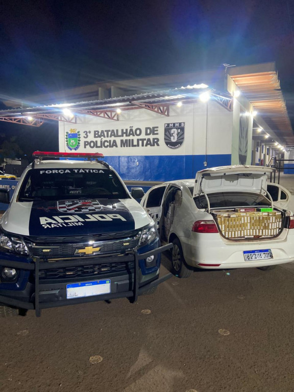 Homem é preso em flagrante com 1,6 mil pacotes de cigarros em Dourados